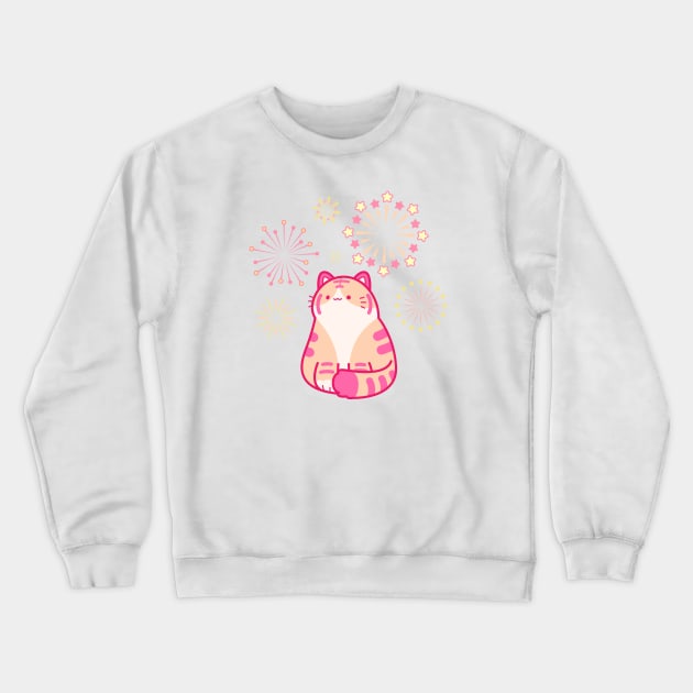 Year Of The Tiger Cat Crewneck Sweatshirt by Everything A Cat